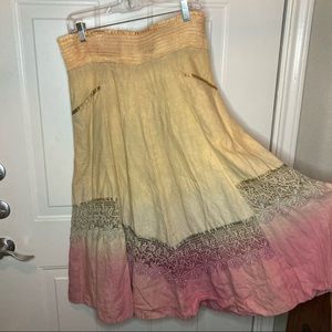 🍡 Ombre Linen Skirt